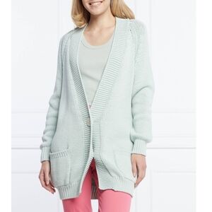 Max&Co (European brand) seafoam green oversized knit cardigan sweater